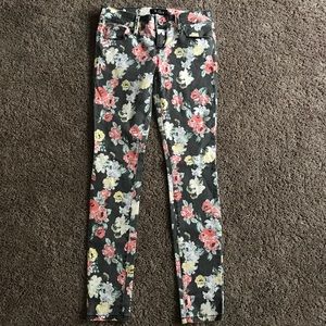 Guess Floral Print Skinny Jeans